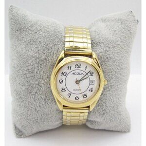 Women Acqua Quartz WR Analog 28mm Round Watch (H208) "New Battery"